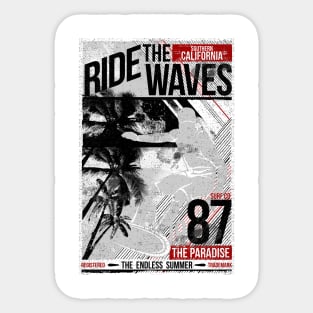 Ride The Waves - The Endless Summer Sticker